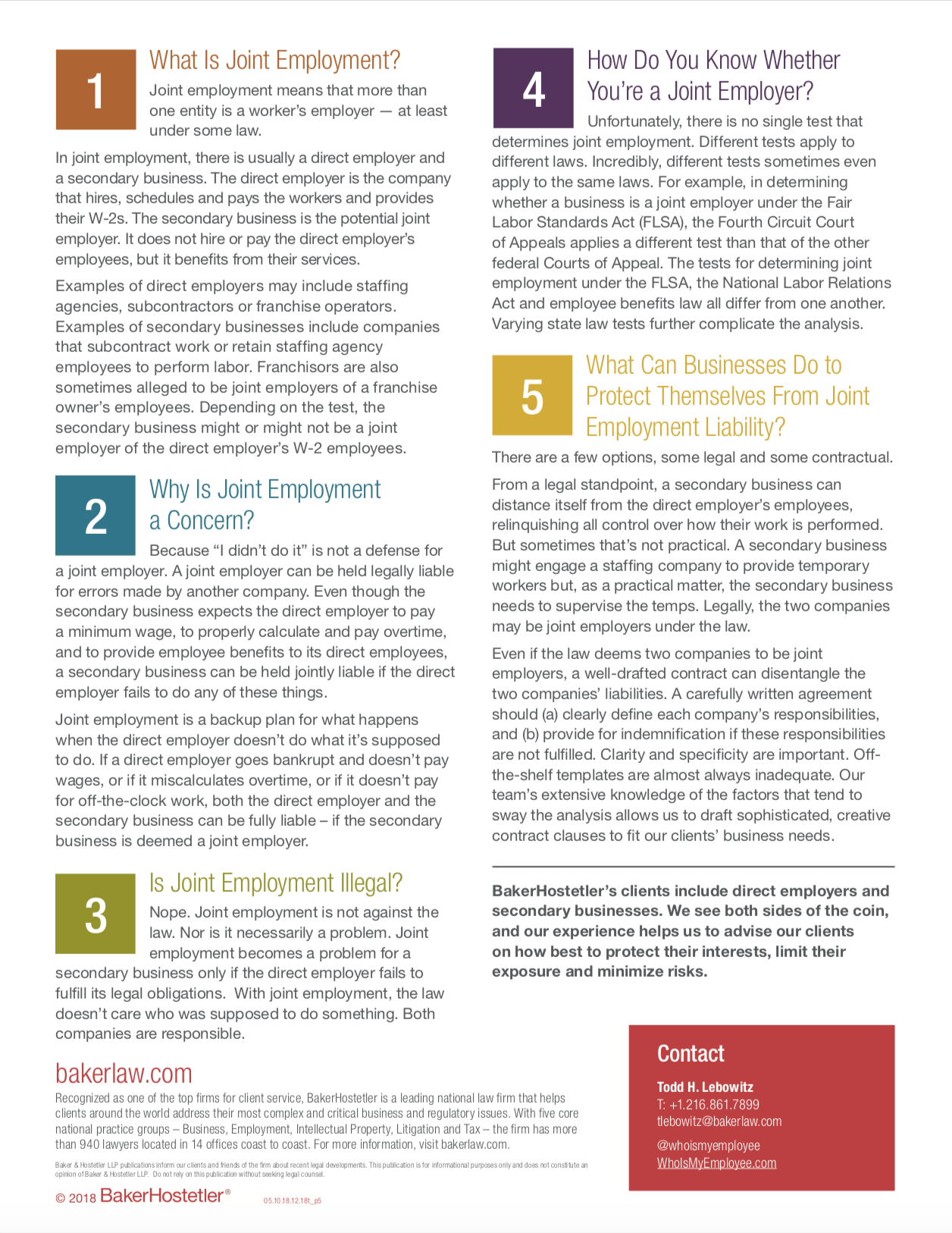 Five things You Should Know About Joint employment - page 1 screenshot