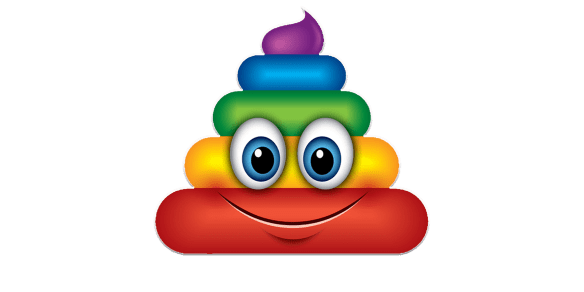 poo rainbow